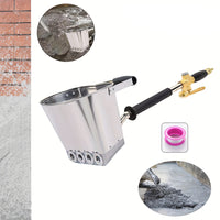 Pneumatic Handheld Cement Spray Gun for Real Stone Paint, Mortar, Putty, Wall and Roof Plastering, High Efficiency, Large Caliber