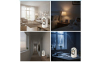 WiFi Camera with LCD Screen Indoor Smart Camera with Screen Wireless Full-Color for Pets, Nursery, Office
