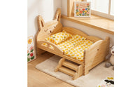 Wooden Doll Bed Mini Miniature Bed with Bedding Realistic Furniture for Collectors