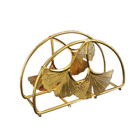 Gold Metal Semi-Circular Napkin Holder
