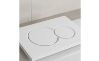 Water-Saving Concealed Cistern Dual Flush Plate Easy to Press Bathroom Hardware for Restroom