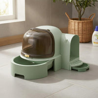 Tunnel Waste Container Easy to Clean Enclosed Cat Waste Container Large Size