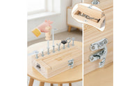 Educational Screwdriver Board Preschool Wooden Screw Block Screwdriver Toy for Preschoolers, Kids, Classroom, Home