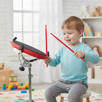 Drum Training Pad with Drumsticks Low-Noise Drum Practice Pad with Sticks Responsive Percussion for Pre-Practice
