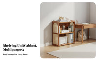 Multifunctional Floor Standing Bookshelf Large Capacity Freestanding Bookshelf Easy Assembly Multi-Tier Wooden Storage Shelf Modern Design for Students, Homeowners, Book Collectors, Living Room, Bedroom
