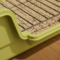 Anti-Splash Dog Potty Tray High-Sided Indoor Dog Toilet Easy to Clean Mesh Grid Pet Toilet Keeps Paws Dry for Small Dogs, Young Dogs, Apartment Living, Balcony