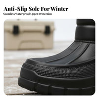 men's Thermal Fishing Boots Warm & Comfortable Waterproof Winter Boots Non-Slip Winter Shoes for Fishermen, Adults, Rainy Days, Travel, Hiking