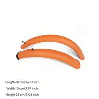 2 Pieces Lightweight Cycle Mudguard with Mounting Hardware Curved Oversized-Tire Bike Fenders Plastic Oversized-Tire Tire Mudguard Easy to Install for Commuters, Wet Streets, Muddy Commutes, Snowy Paths