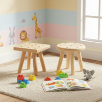 Wooden Animal Chair Easy to Clean Solid Kids Chair Child-Centered Friendly Cartoon Character Seat for Young Children, Kindergarten, Playroom