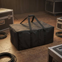 Stage Lighting Storage Bag 1680D Oxford Zippered Lighting Organizer Bag Flannel Lined Removable Dividers