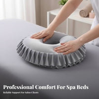 Removable Cover U-Shaped Prone Pillow Soft Velvet Material U Shaped Face Pillow Easy to Clean for Estheticians, Chiropractors, Home, Bedroom
