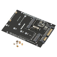 Internal M.2 and mSATA to Serial ATA Adapter Compact SSD Converter Board with Screws Slim for DIY Upgrades, Drive Testing