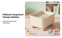 slim-line Wheeled container with casters Rolling Storage container sturdy Duty for Under Bed