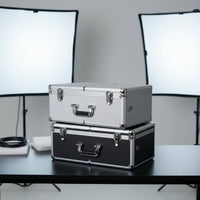 Aluminum Tool Case Portable Photography Equipment Carrying Case Lockable Aluminum Briefcase Large Capacity Long-Lasting