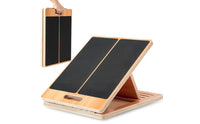 Adjustable Slant Board Portable Wooden Stretching Board Foldable Incline Foot Surface for Stretching Exercises, Workout