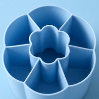 360-Degree Rotating Pen Holder for Study Table, Round Desk Storage Organiser, Office Accessories for Women, for Dorm Room