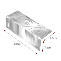 Square Tube Layout Ruler Rust-Resistant Marking Ruler with Slots Measuring Tool for Fabricators, Workshops