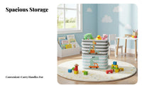 creature Toy container Large Capacity Foldable Rectangular Container foldable Design adaptable for children, infants