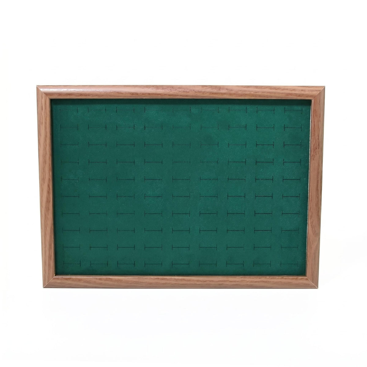 Band Slot Tray 90 Slots Wooden Band Tray Small Item Holder Walnut Wood Cloth-Lined Lined