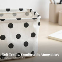 Foldaway Cloth Box Foldable Design Foldaway textile container adaptable Organizer Basket for Students, Homeowners, Dorm Room, Desktop, Bedroom