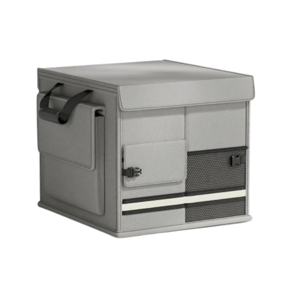 Foldable Trunk Organizer with Lid Portable Car Trunk Organizer with Lid Heavy-Duty Foldable Cargo Storage Box for Road Trips, Grocery Shopping