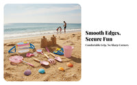9 Pieces Telescopic Seaside Exploration Set Wooden Handles Beach Explorer Kit Mesh Net Beach Collecting Set Magnifying Glass for Children