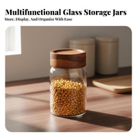 Miniature Storage Bottle Chinese Aesthetic Transparent Collection Jar Transparent Storage Canister Crystal Clear
