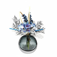 Artificial Floral Centerpiece Easy to Clean Modern Faux Flower Vase Hand Finished Fake Plant Arrangement for Living Room, Store Display