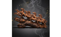Rearing Horse Sculpture Glossy Finish Rearing Horse Statue Detailed Craftsmanship