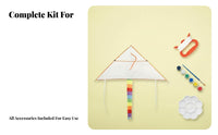 Children's DIY Hand-Painted Kite, Blank Coloring Craft Kit, Art Teaching Toy for Kindergarten, Random design