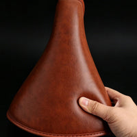 Vintage-Style Bike Seat with Spring Suspension Easy-Wipe Cycle Saddle with Springs Ergonomic Cycle Saddle with Spring Suspension Water-Resistant for Commuters