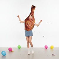 Chicken Drumstick Costume Halloween Drumstick Costume Full-Body Apparel for Stage Performances