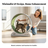 noiseless Operation feline jogning Wheel Promotes Exercise Feline Treadmill Minimalist Design Pet Supplies Stable Base for felines, Apartment Dwellers, Boredom Relief, Indoors, Living Room Training