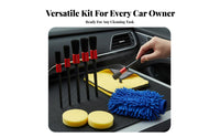 13 Pieces Car Detailing Brush Set Versatile Car Wash Accessories Kit Scratch Auto Interior Cleaning Kit for DIY Cleaners