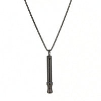 Whistle Pendant Necklace Discreet Necklace with Whistle Pendant Portable