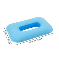 Flocked Inflatable Ear Pillow Skin-Friendly Side Sleeper Pillow Portable