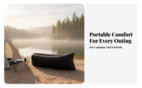 Portable & Lightweight Wind-Inflated Lounger Easy Inflation Wind-Filled Lounger No Pump Required inflatable lounger Anti-Leak Design for eventfestival-outdoorersers, Beachfestival-outdoorersers, Travelers, Camping, Music events, Picnics, Beach