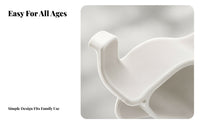 Compact Toilet Seat Lifter Handle Curved Hook Snap-on Toilet Seat Handle Matte Finish