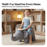 Multi-Purpose creatureShaped Ottoman Sturdy Frame Creature Character Ottoman Soft and Comfortable children's Furniture Long-Lasting Construction for Toddlers, Adults, Parents, Entryway, Living Room, Playroom, Nursery