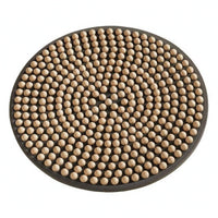 Wooden Reflexology Mat Rounded Nodes Wooden Foot Massage Mat Foot Massage Board Black Base