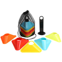 Triangular Marker Discs for Soccer Training