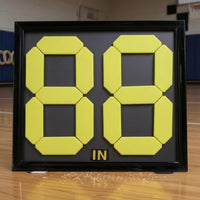 High-Contrast Double-Sided Substitution Board Rigid Player Change Display Board Clear Numbers Manual Change Sign Plastic for Referees