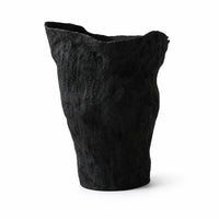 Vase with Wavy edge Sculptural Ceramic Vase Rustic Vessel for Florists