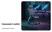 Ergonomic Computer Chair Adjustable Height Rolling Mesh Seat Rocking Function