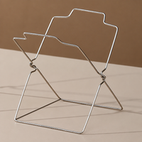 Yellow Bag Stand, 2-piece Set Foldable Trash Bag Stand, Stainless Steel Garbage Bag Holder for Kitchen & Household, Waste Rack Countertop