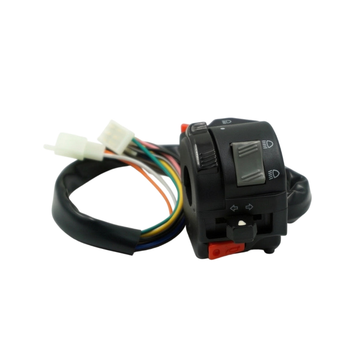 Multi-Function Motorcycle Handlebar Switch with Wiring Harness Sturdy Motorcycle Switch Assembly with Harness Universal Weatherproof for Motorcyclists