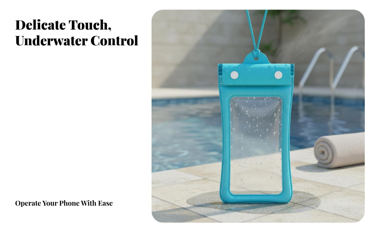 Waterproof Phone Protector Protection Buoyant Waterproof Phone Protector Floatable Secure Gear for Swimmers, Beachgoers, Diving, Snorkeling, Beach