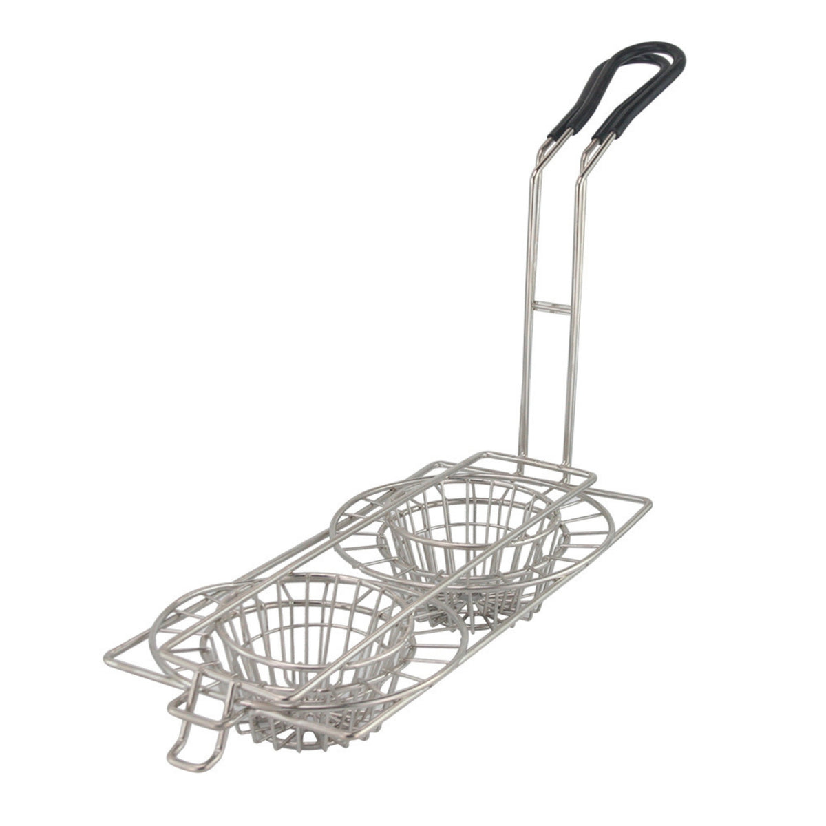 Heavy-Duty Taco Fry Basket Dishwasher Safe Taco Basket with Handle Sturdy for Restaurant