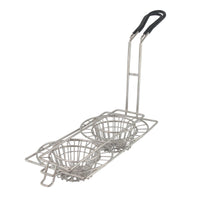 Heavy-Duty Taco Fry Basket Dishwasher Safe Taco Basket with Handle Sturdy for Restaurant