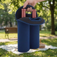 Gift Bag for Beverage Bottles with Travel Bag Style, Synthetic Rubber Thermal Bag for Picnics, Pack of Insulated Lunch Bags for Women